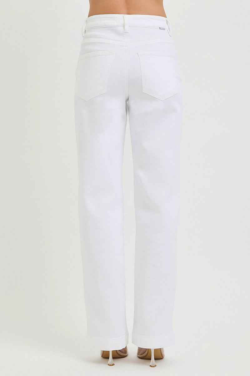 RISEN Full Size High Rise Wide Baggy Pants Plus Size