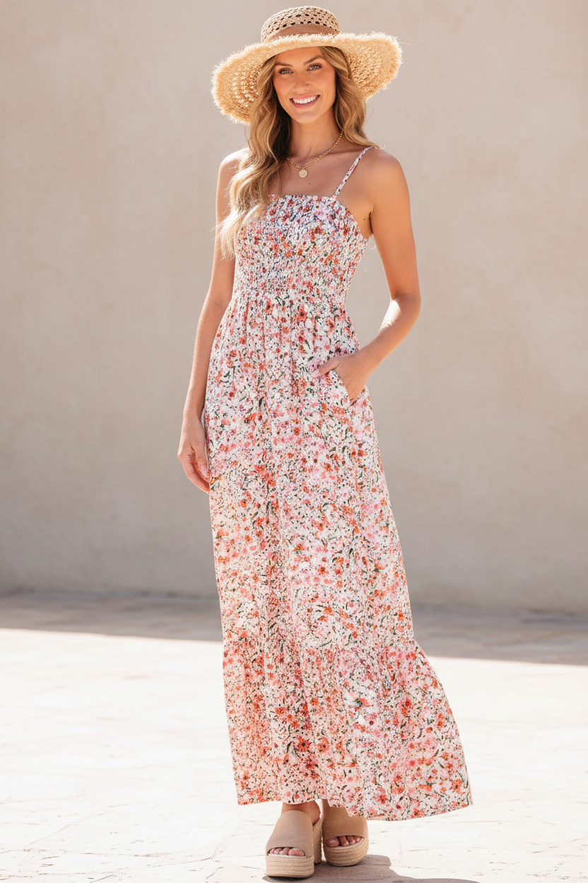 Boho Floral Maxi Dress