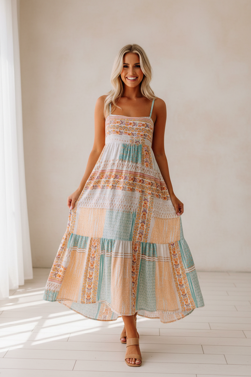 Boho High Low Maxi Dress