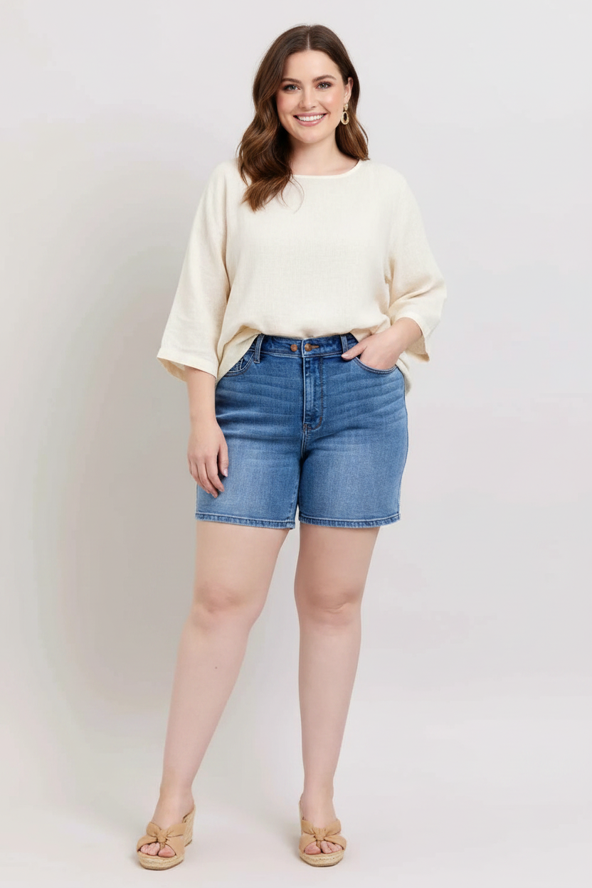 Judy Blue Plus Size Denim Shorts