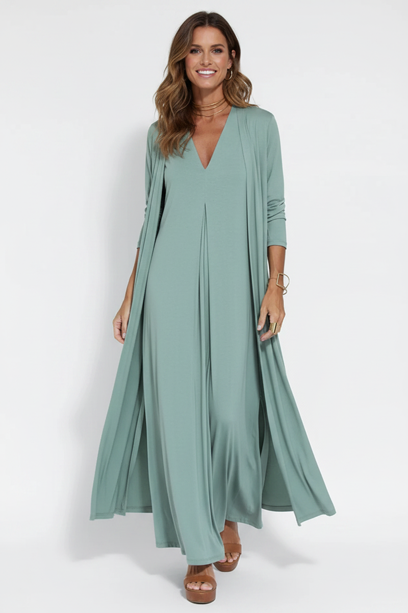 Open Front Longline Cardigan